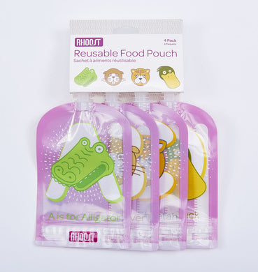 Rhoost - Reusable Food Pouch (4-Pack)